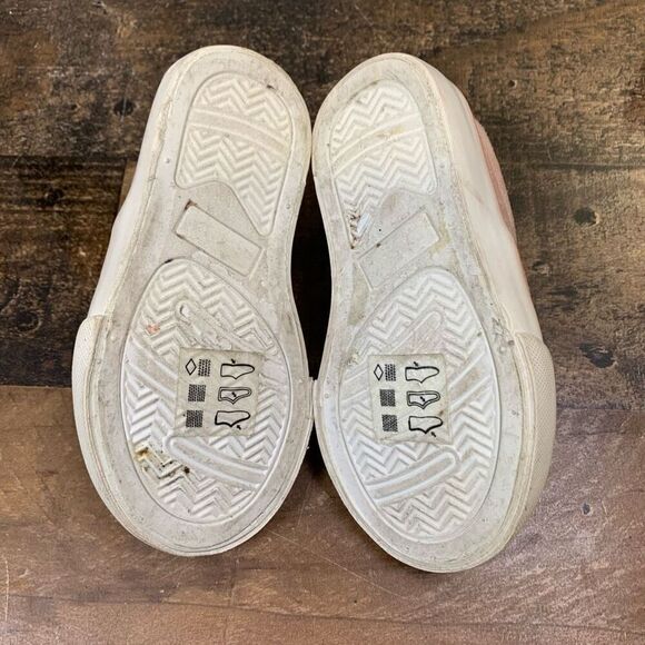 Gymboree Little Girls Size 6 Sweep Shoes Pink Suede Floral Loafers Slip On - Picture 4 of 8